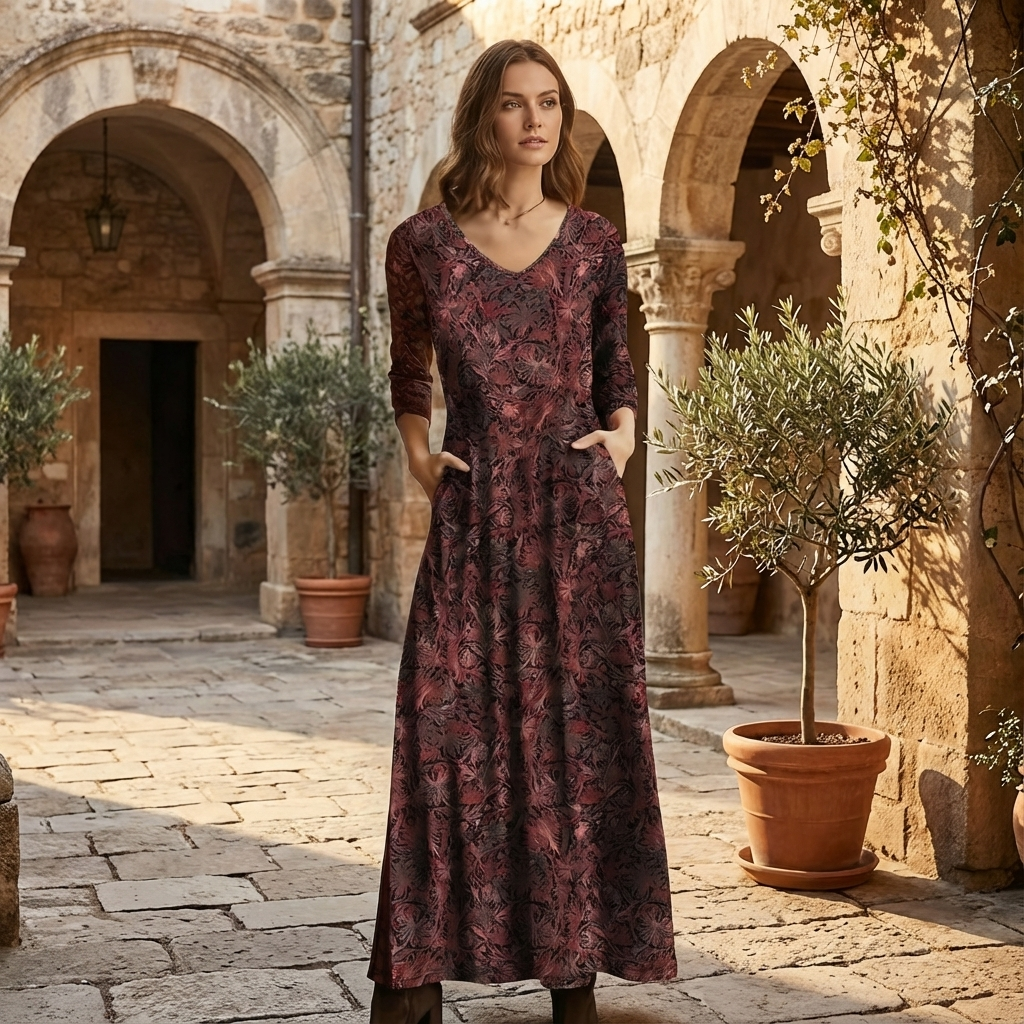 Carolina | Abito Lungo Floreale