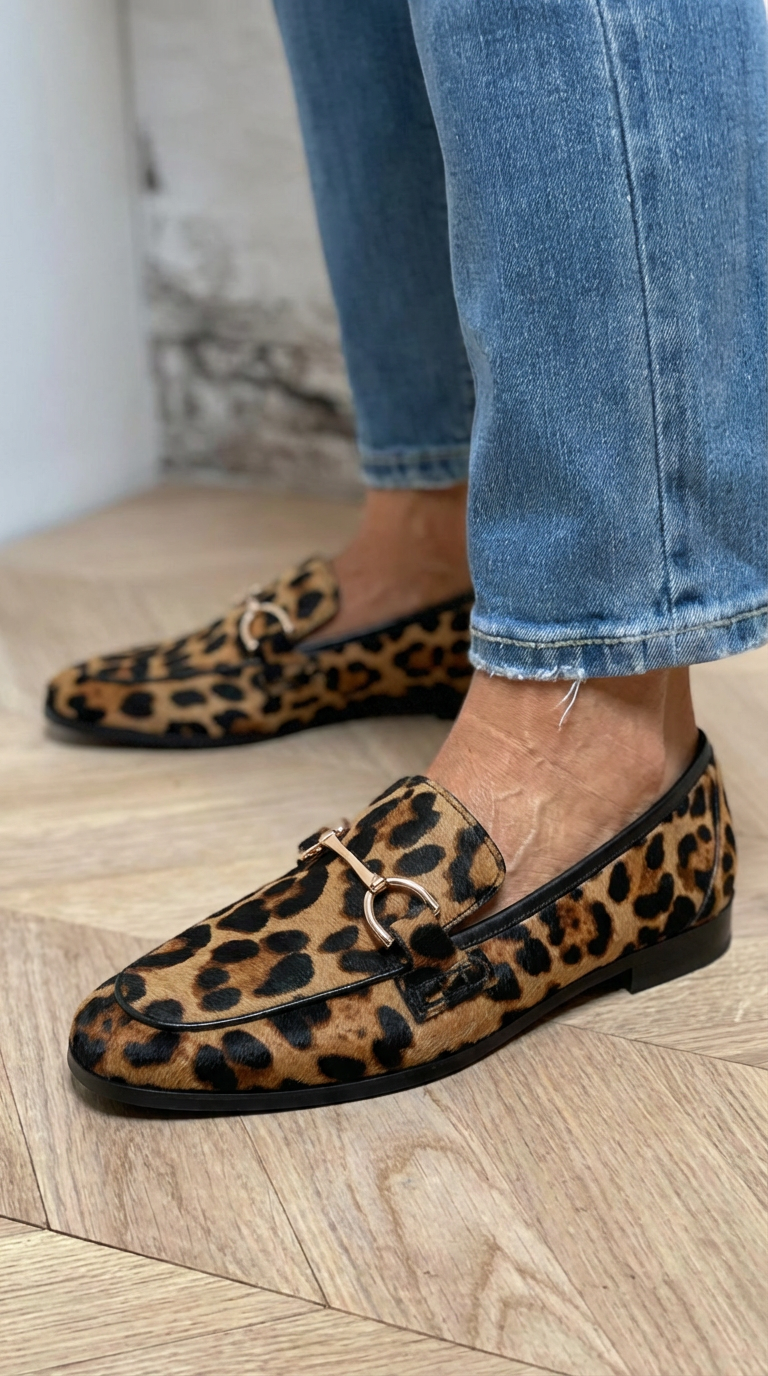 Adrianna - Mocassini Leopardo Audace