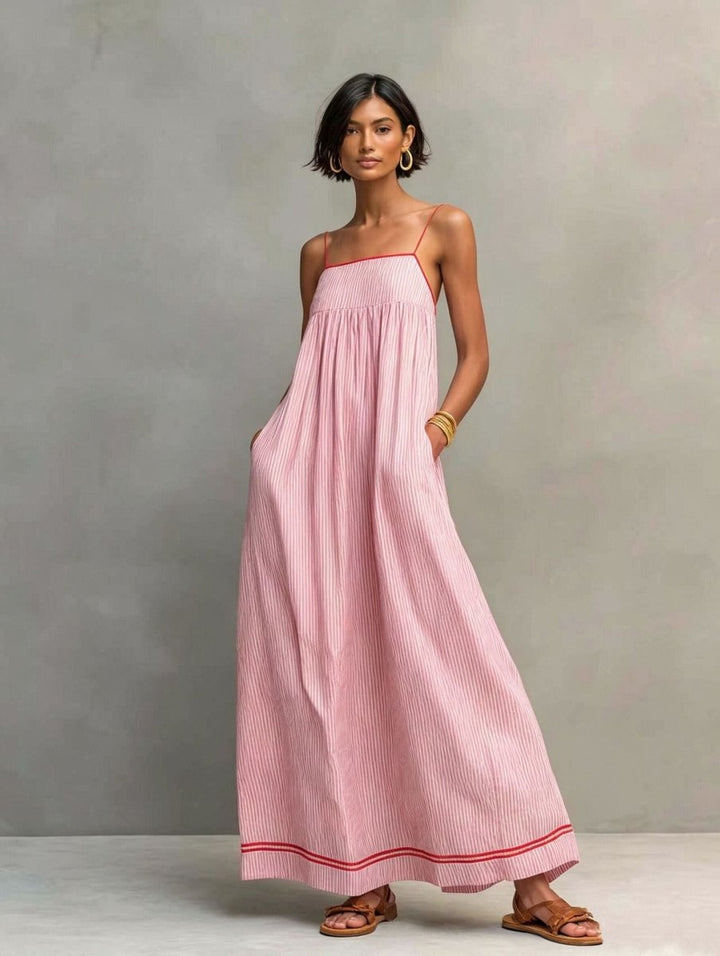Livia | Elegante abito lungo senza maniche