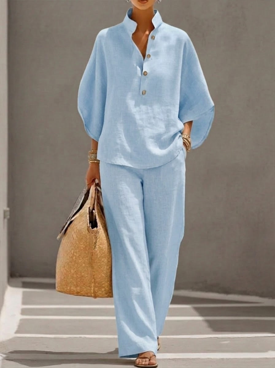 Mariel™ | Completo Leggero in Cotone e Lino