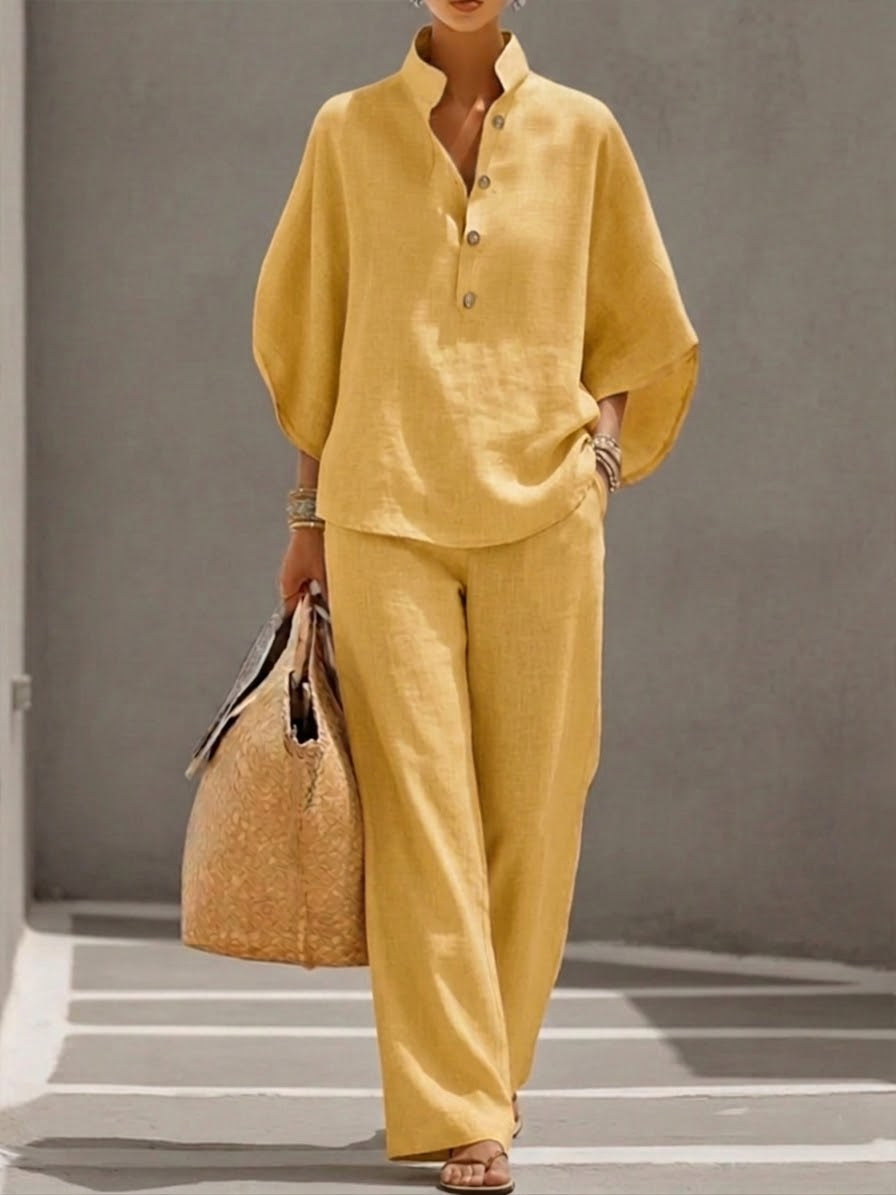 Mariel™ | Completo Leggero in Cotone e Lino